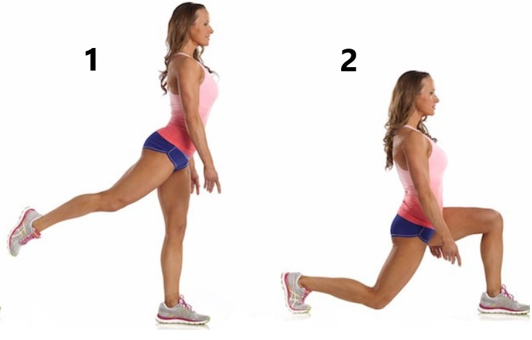 Standing Kickback Lunges