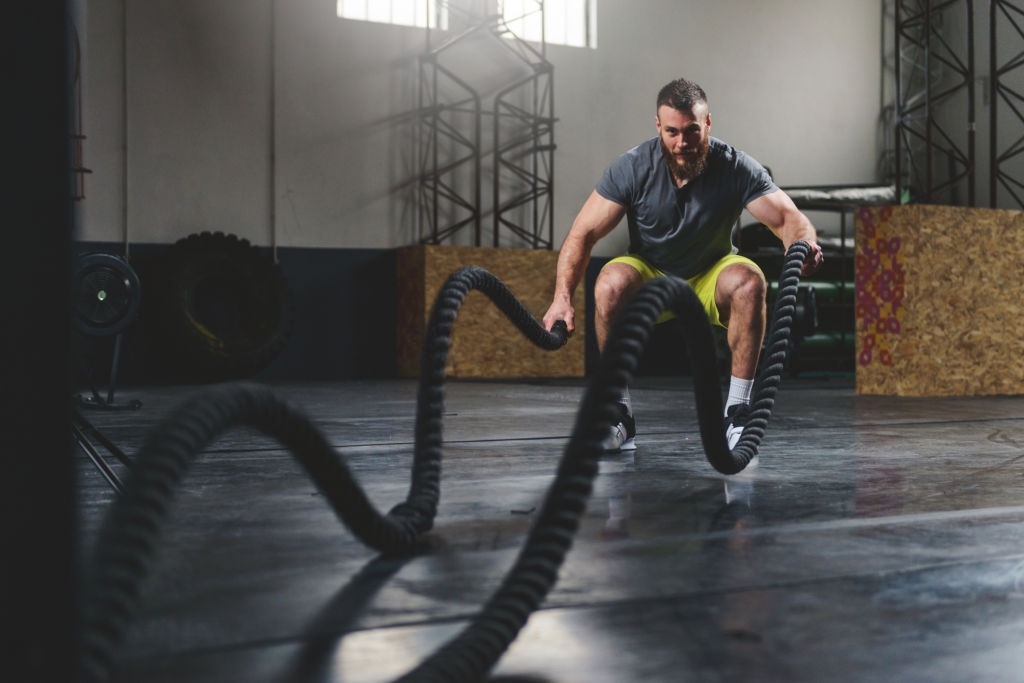 Battle ropes workout