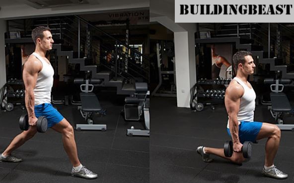 dumbbell lunge