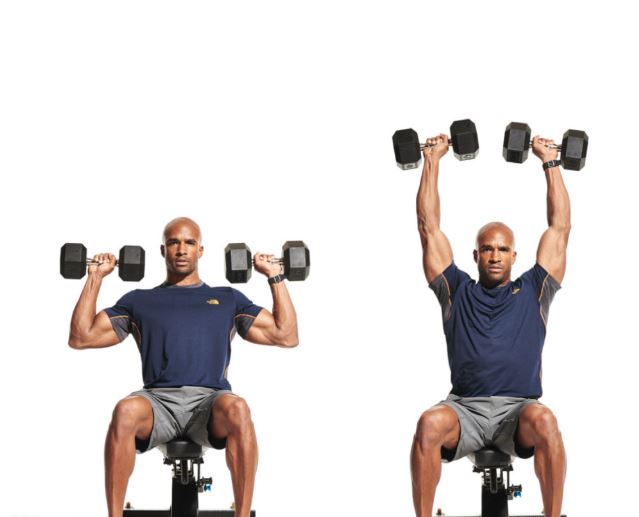 dumbbell overhead press