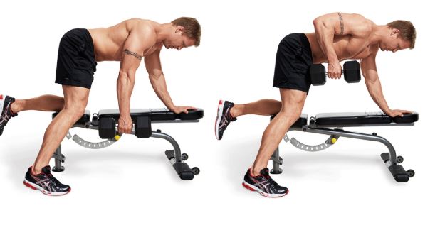 dumbbell row