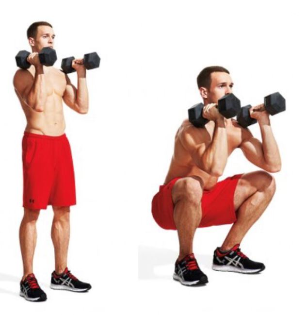 dumbbell squat