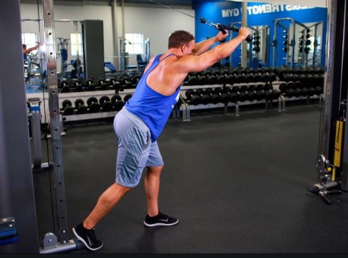 overhead cable triceps
