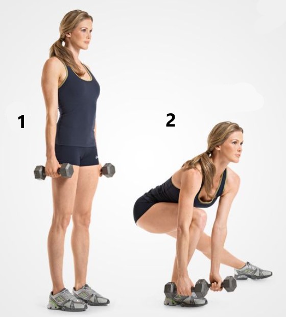 side lunges with dumbbells