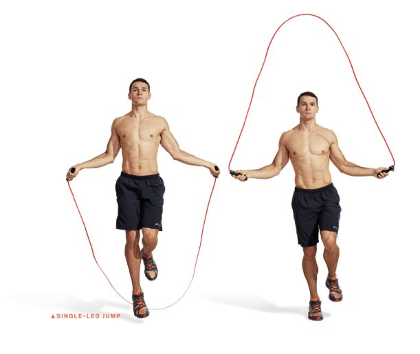 single leg jump rope